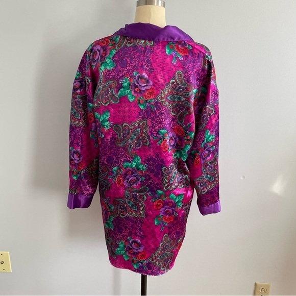 Victorias Secret Gold Label Vintage Night Shirt- High/Low- Paisley- Size M/L - Picture 6 of 7